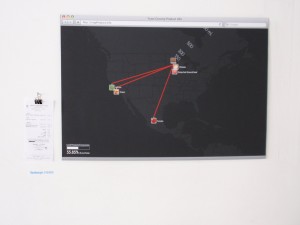 Close up of interface design for grocery project