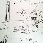 sketch of visualizing sustainaiblity in bicycling